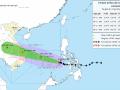 Tin bão số 13 Kalmaegi: Bão di chuyển theo hướng Tây Tây Bắc, tốc độ 20-25km/h