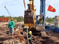Hối hả công trường dự án giao thông sau Tết