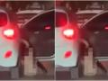 Vụ clip người phụ nữ không mặc quần áo rơi khỏi ôtô đang chạy: Ai kéo nạn nhân lên?