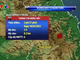 Động đất 3.9 độ Richter ở Kon Plông, Kon Tum