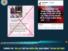 Công an Lâm Đồng điều tra vụ phát tán tin giả 'Đà Lạt có biến lớn, bạo động'