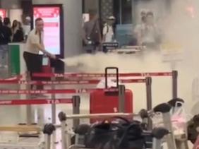 Pin dự phòng của hành khách bốc cháy ở ga quốc tế sân bay Tân Sơn Nhất
