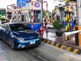 Chú ý thanh chắn không mở khi chạy qua làn ETC