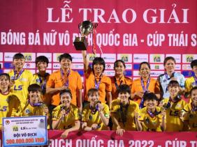 CLB nữ TPHCM 1 lần thứ 11 vô địch Giải Bóng đá nữ quốc gia