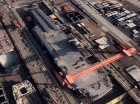 Tàu sân bay Trung Quốc có thể chậm hạ thủy vì ổ dịch Thượng Hải