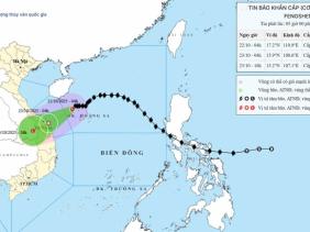 Bão Thần Gió cách Đà Nẵng 280km, từ trưa nay miền Trung mưa rất to