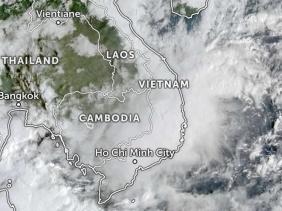 Vùng mưa mở rộng và dịch chuyển xuống phía Nam