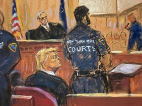 Khoảnh khắc tòa tuyên ông Trump 34 lần có tội: Phòng xử án như 'hóa đá'