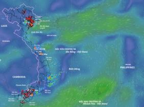 Dự báo diễn biến thời tiết xấu do vùng áp thấp trên Biển Đông