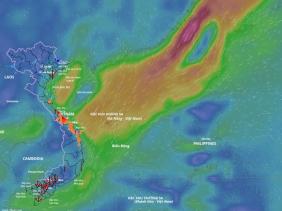 Dự báo diễn biến thời tiết xấu 2 ngày tới do hoàn lưu áp thấp nhiệt đới và không khí lạnh