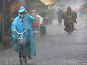 Bắc Bộ có mưa, có nơi mưa rất to và dông. (Ảnh: Duy Khương/TTXVN)