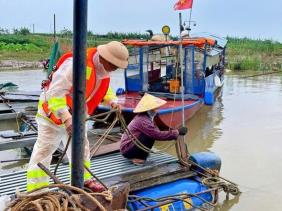 Hà Nội: Đồng loạt kiểm tra, tuyên truyền ứng phó bão số 3 trên tuyến sông Hồng