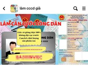 Xuất hiện nhiều đường dây làm giả căn cước công dân