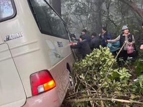Nguyên nhân ban đầu vụ xe khách chở gần 30 cán bộ hưu trí lao xuống vực ở Tam Đảo