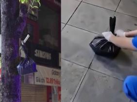 Phát hiện thi thể trẻ sơ sinh trong túi nilon đen treo trên thân cây ở Hà Nội