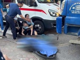 Tai nạn giao thông ở Hà Nội: Nam sinh lớp 6 tử vong gần cổng trường học, xót xa cảnh người nhà khóc ngất tại hiện trường