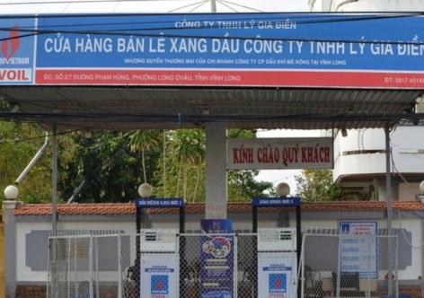 Xử phạt cửa hàng xăng dầu ở Vĩnh Long vì tự ý ngưng hoạt động