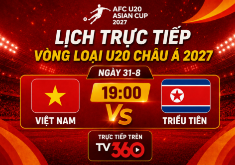 Lịch trực tiếp vòng loại U20 châu Á 2027 mới nhất: U20 Việt Nam tranh tài U20 Triều Tiên 19h hôm nay