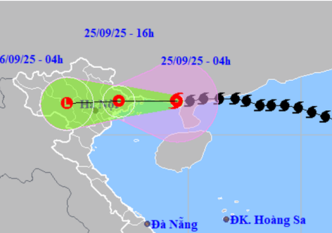Bão Ragasa cách Quảng Ninh 100km, miền Bắc mưa lớn hôm nay