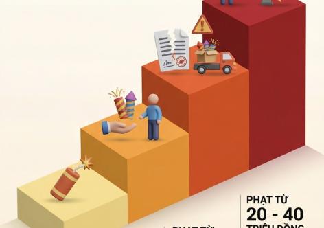 Mức phạt đốt pháo nổ trái phép Tết 2026