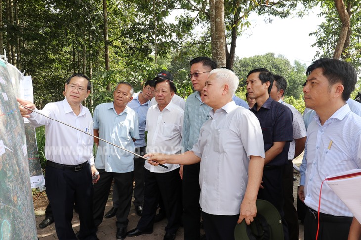 Lãnh đạo tỉnh Bình Dương khảo sát thực tế