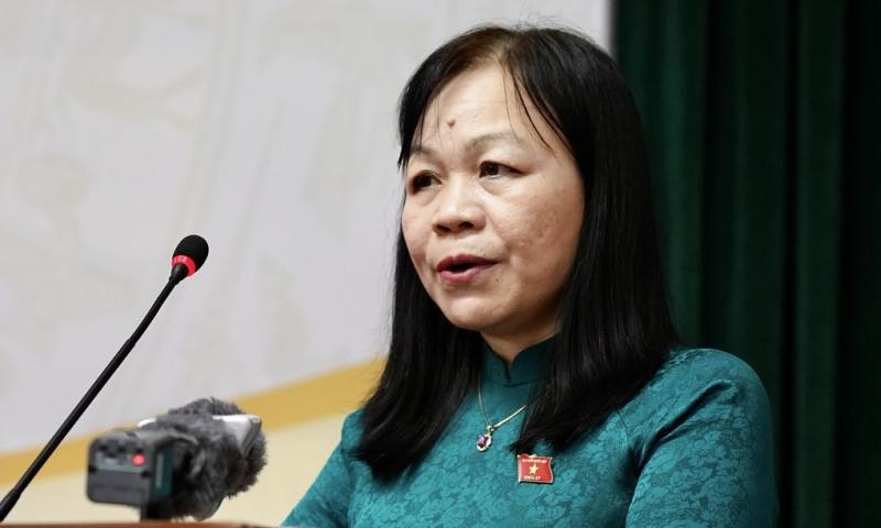 Phó chủ nhiệm Ủy ban Văn hóa, Giáo dục Nguyễn Thị Mai Hoa. Ảnh: Nguyễn Lập