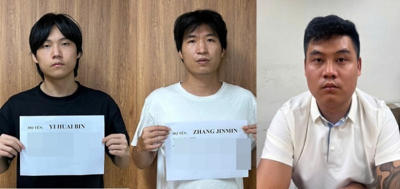 3 đối tượng người Trung Quốc bị bắt giữ. Ảnh: VOV