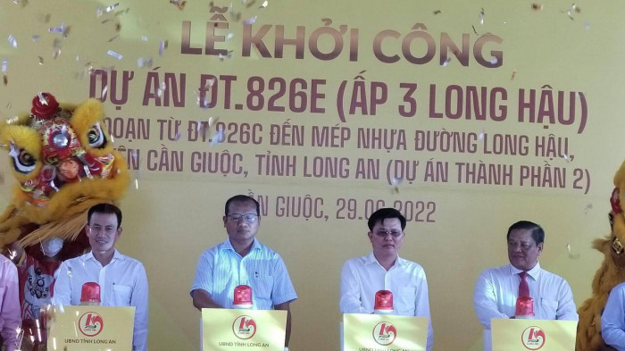 Khởi công đường tỉnh 312 tỷ đồng, kết nối TP.HCM - Long An 1