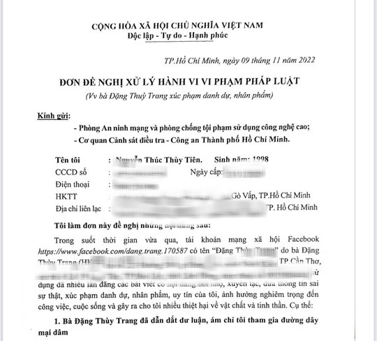hoa hau thuy tien de nghi cong an khoi to ba dang thuy trang hoa hau thuy tien de nghi cong an khoi to ba dang thuy trang