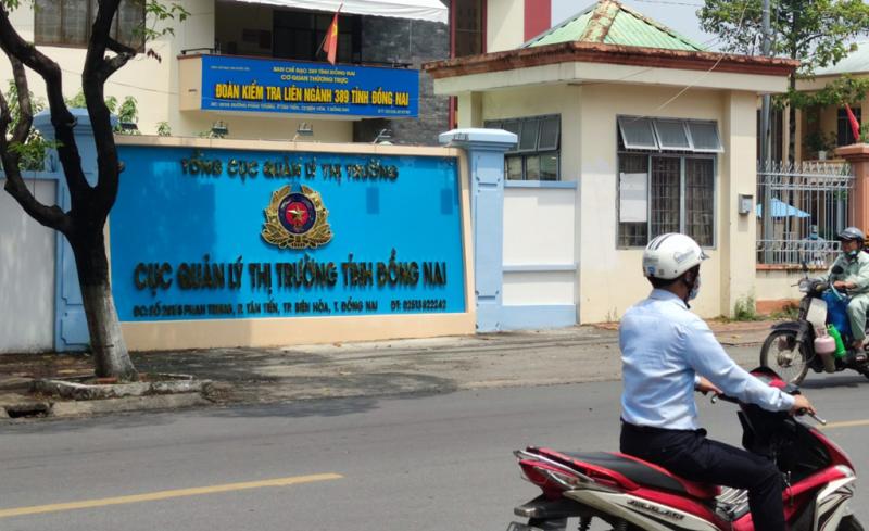 Cục Quản lý thị trường Đồng Nai, nơi có tám cán bộ bị kỷ luật. Ảnh: Phước Tuấn