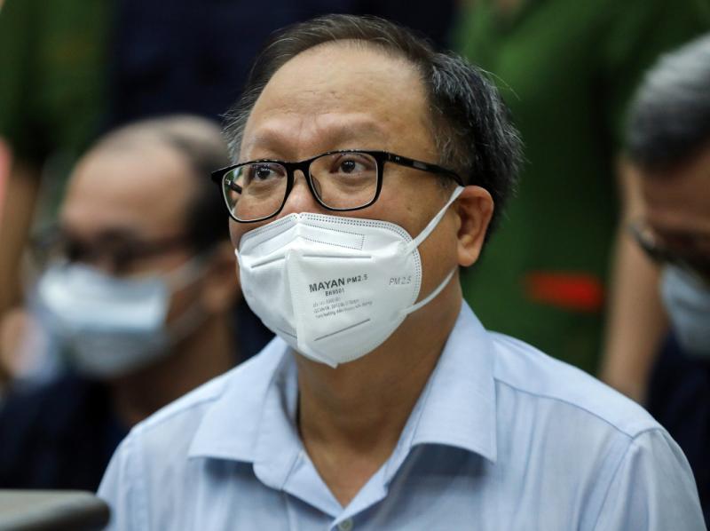 Ông Tất Thành Cang tại tòa hôm nay. Ảnh: Quỳnh Trần