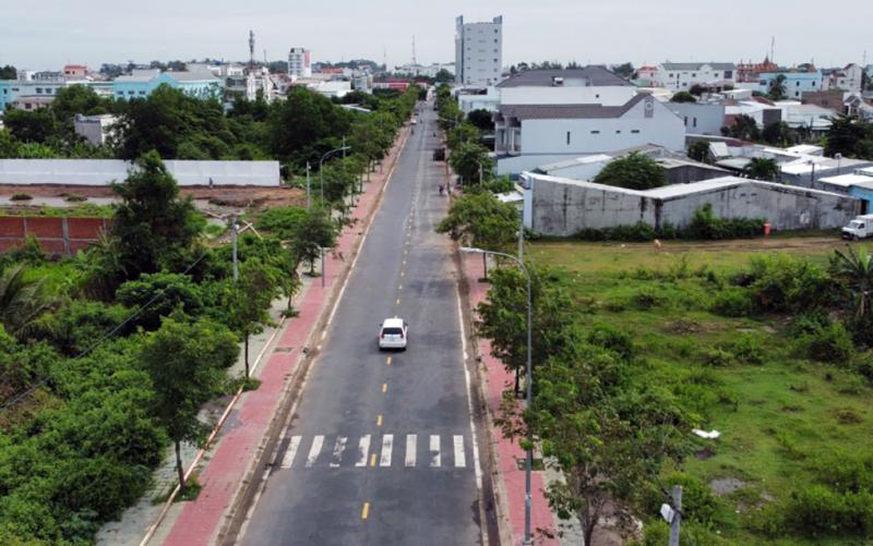 Đường số 1 ở TP Trà Vinh. Ảnh: Châu Thành