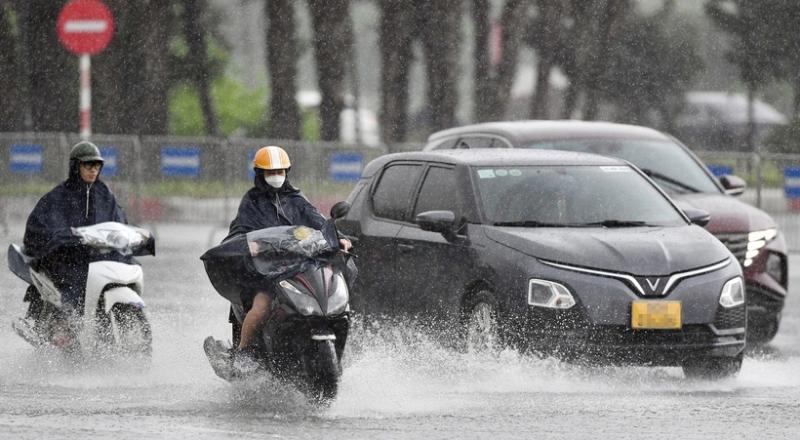 Miền Bắc mưa lớn nhiều ngày tới. (Ảnh: VietnamNet)