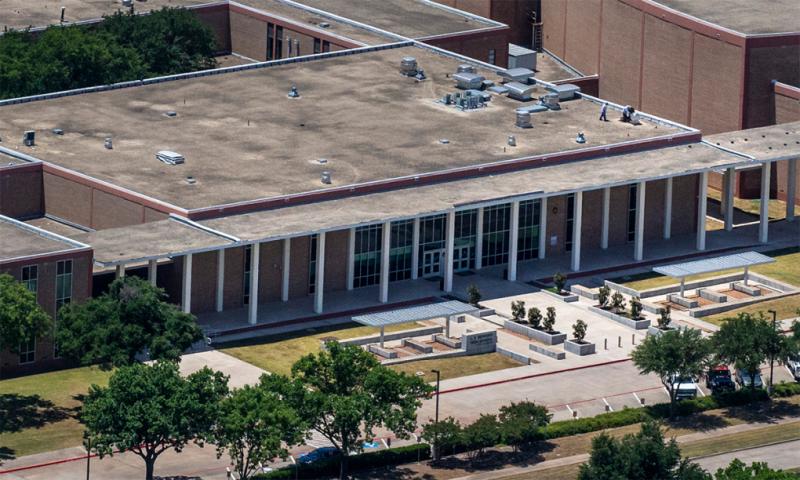 Trường trung học Berkner ở thành phố Richardson, bang Texas, Mỹ. Ảnh: Dallas News.