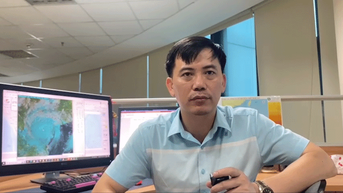 Ông Nguyễn Văn Hưởng Trưởng phòng Dự báo Thời tiết, Trung tâm Dự báo Khí tượng Thuỷ văn Quốc gia cung cấp thông tin cập nhật bão số 3.