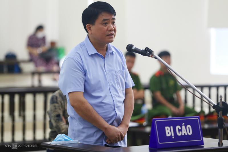 Ông Nguyễn Đức Chung tại toà hôm nay. Ảnh: Phạm Dự