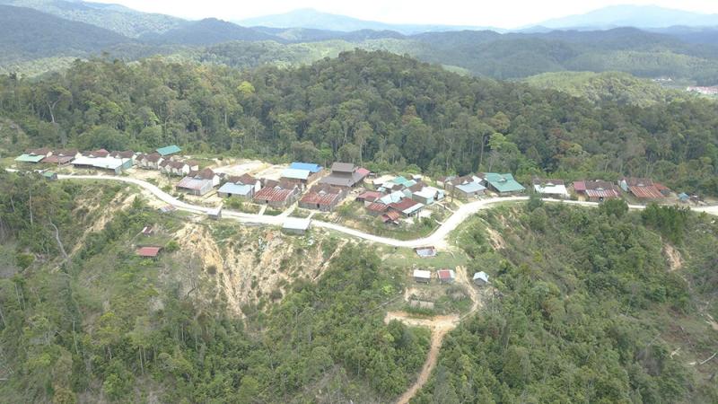 Làng Đăk Tăng - nơi thời gian qua xảy ra nhiều trận động đất. Ảnh: Trần Hoá