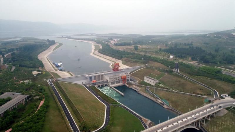 Tuyến giữa của dự án Nam thuỷ Bắc Điều. Ảnh: CGTN