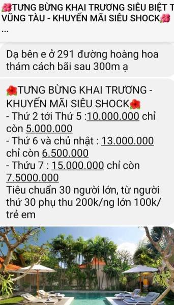Chiêu bài các đối tượng tung ra để thu hút du khách với giá khuyến mãi.