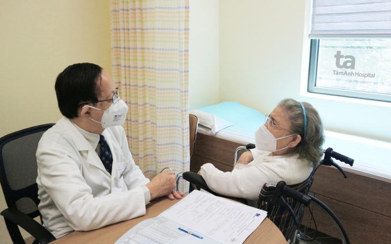 Bệnh nhân khám tim mạch tại Bệnh viện Đa khoa Tâm Anh. Ảnh: Bệnh viện cung cấp
