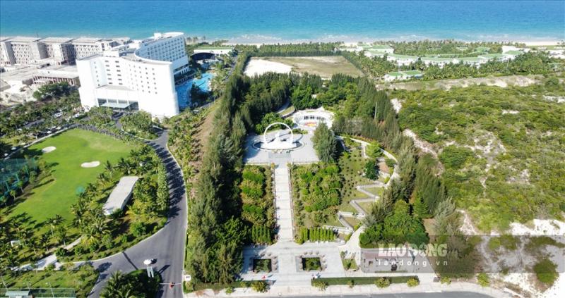 Tổng diện tích dự án Khu tưởng niệm liệt sĩ Gạc Ma giai đoạn 1 và 2 là hơn 45.000m2.