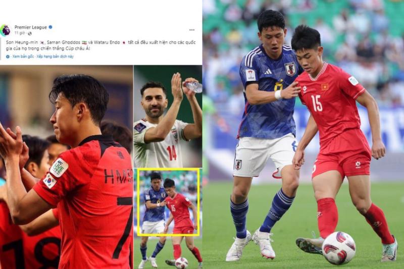 Tiền đạo Đình Bắc xuất hiện trên trang chủ của Premier League. Ảnh: Premier League