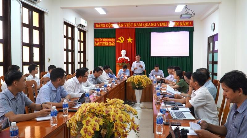 Quang cảnh buổi họp giao ban báo chí chiều 28/5. Ảnh: Người đưa tin.
