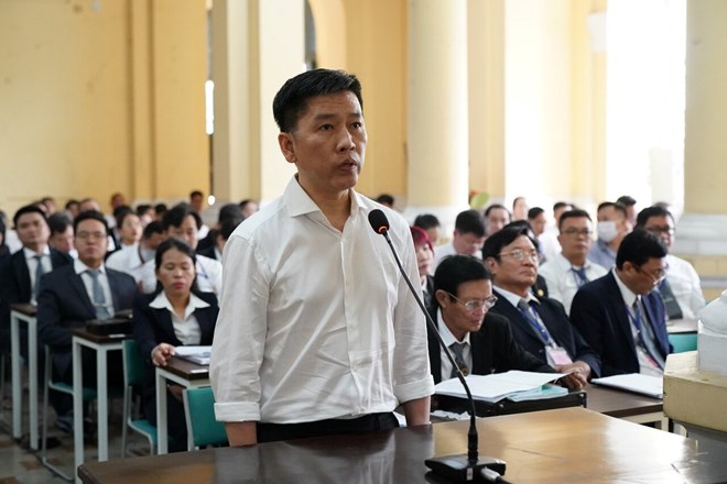 Bị cáo Võ Tấn Hoàng Văn. Ảnh: Hoàng Hùng